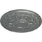 Ekena Millwork Tellson Ceiling Medallion (Fits Canopies up to 6 3/4"), Hand-Painted Platinum, 30 5/8"OD x 2 1/2"P CM30TEPLS - alternate 2